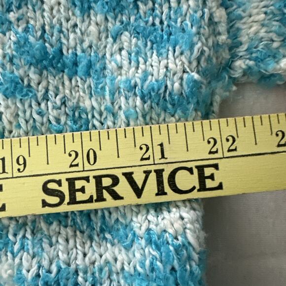 Free People Sweater Dress Womens XS Blue Ice Castle Winter Storm Tunic Oversized - Picture 9 of 10